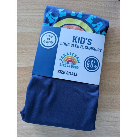 Life is Good Rash Guard Kids Size Small Long Sleeve UPF 50 Summer Beach Swim NEW - Picture 6 of 9